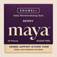 Maya ENAMEL+ Daily Remineralizing Gum, Berry, 18 pieces