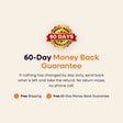 Maya ENAMEL+ sixty-day money-back guarantee card with free shipping