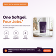 Maya GUT+ hero card: 82 clinical trials behind two botanicals, one softgel for gut, immunity, energy and inflammation, free Gut Reset Protocol